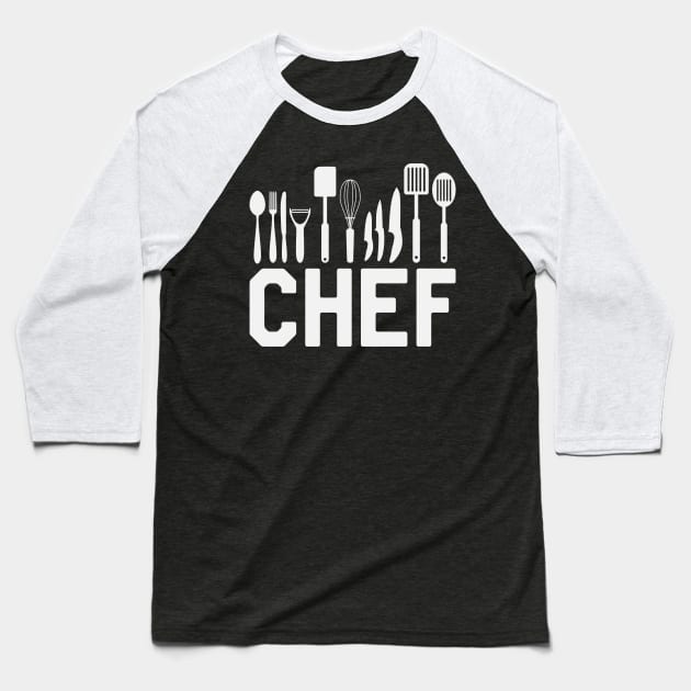 Chef Baseball T-Shirt by kdpdesigns